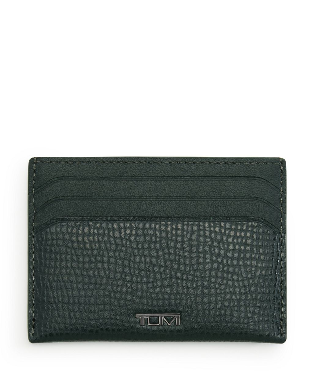 TUMI Nassau 6 Credit Card Slim Card Case - Deep Pine Textured Smooth