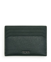 TUMI Nassau 6 Credit Card Slim Card Case - Deep Pine Textured Smooth