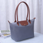 Mimi Dorian 20" Nylon Tote Bag: Gray