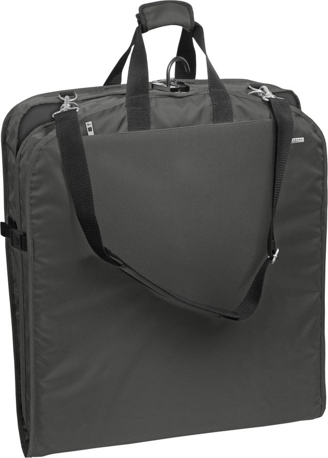 Wally Bags 42" Premium Travel Garment Bag w/Pockets - Grey