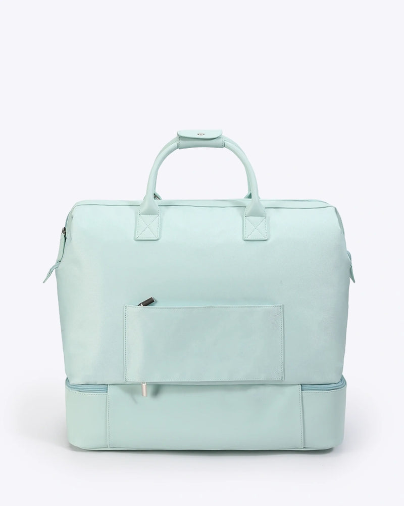 NOBL Travel Drop Bottom Weekender Bag - Powder Blue
