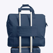NOBL Travel Drop Bottom Weekender Bag - Midnight Blue