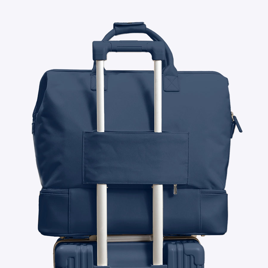 NOBL Travel Drop Bottom Weekender Bag - Midnight Blue