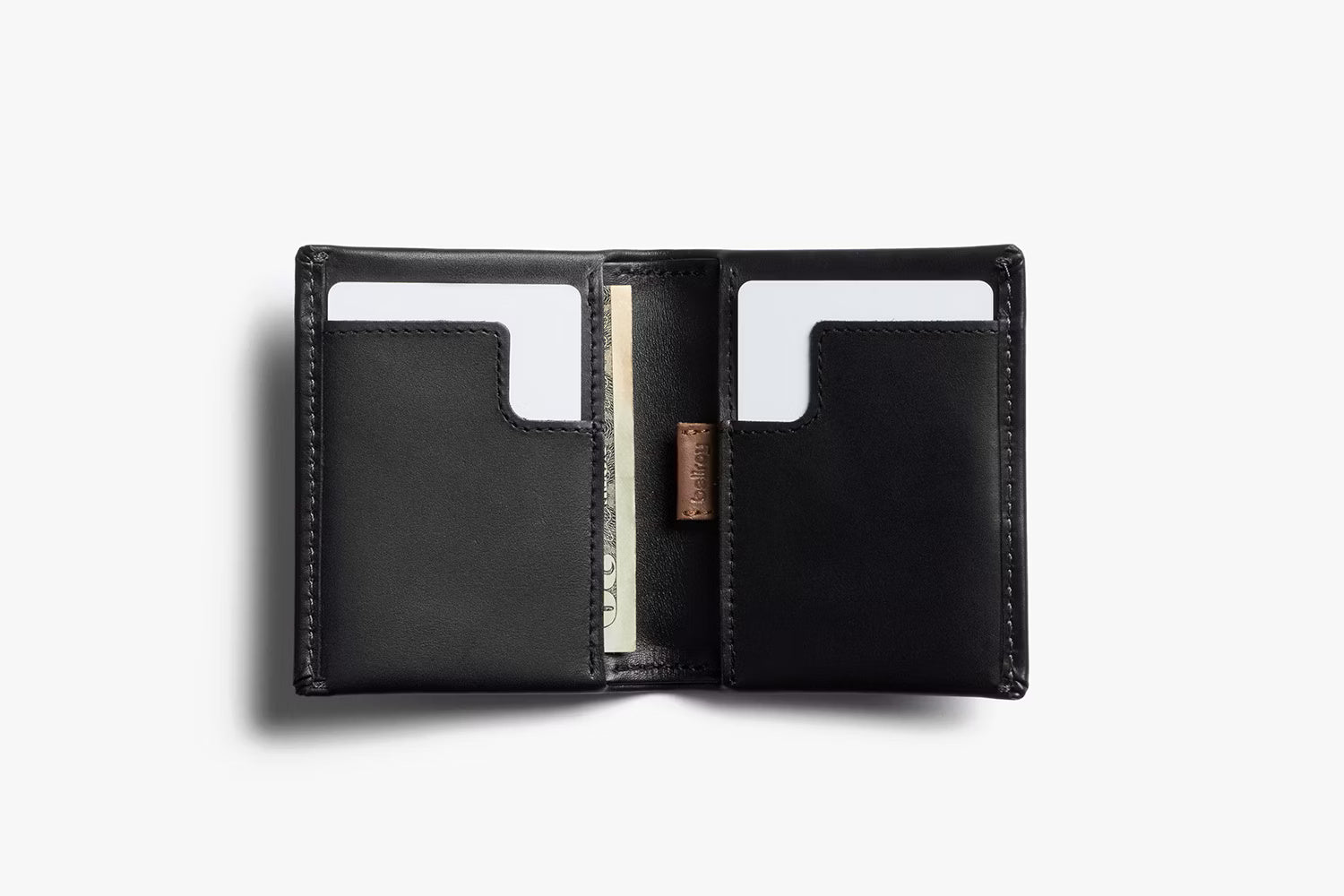bellroy leather note sleeve wallet black rfid (RFID Protected) tab storage lets you easily access additional stacked cards Bellroy Slim Sleeve RFID Wallet