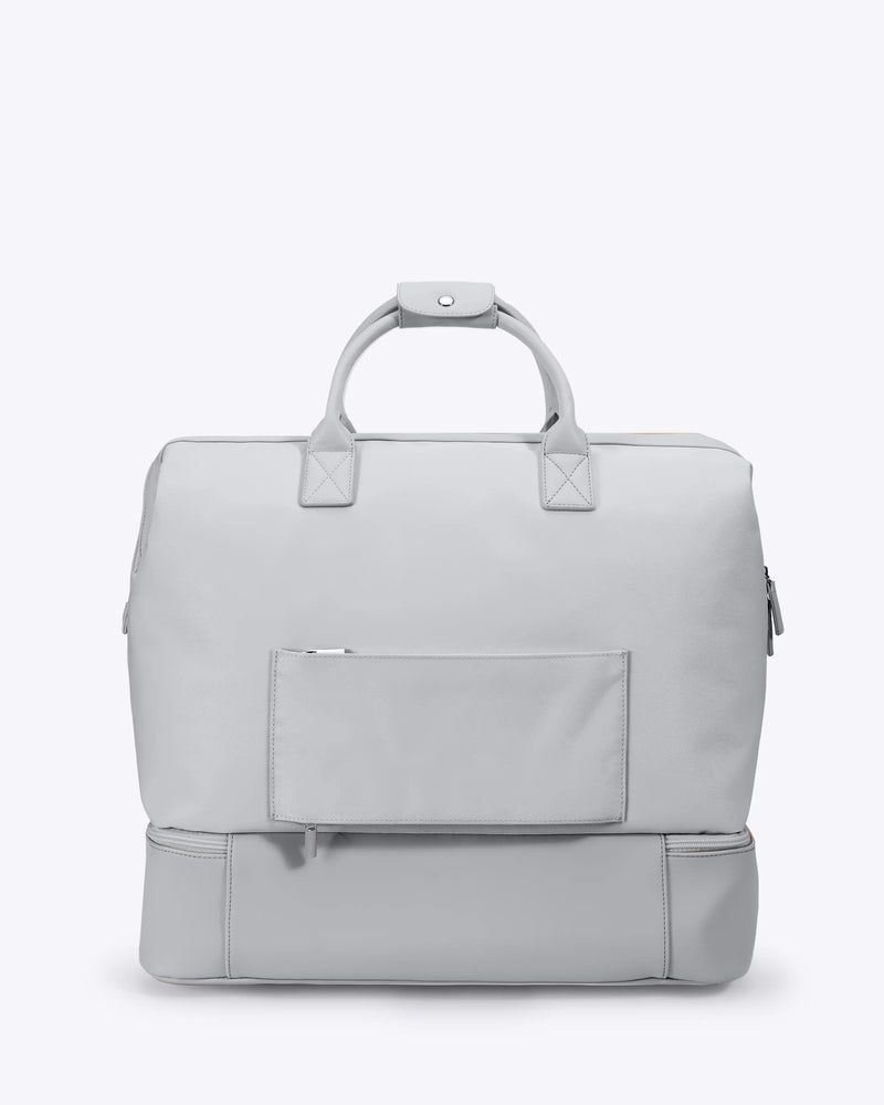 NOBL Travel Drop Bottom Weekender Bag - Silver
