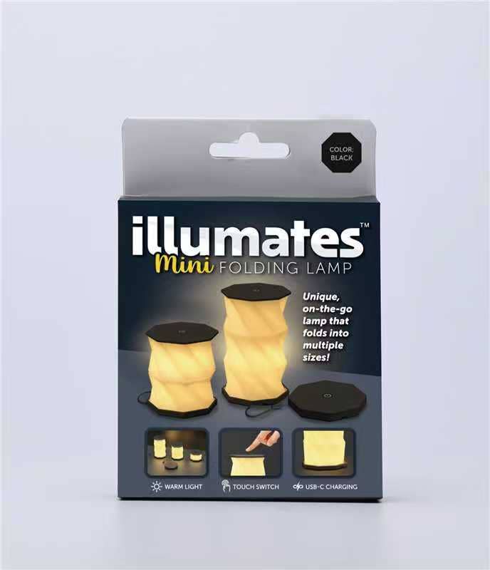 Illumates Black Mini Folding Lamp