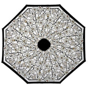 RainCaper Tiffany Magnolia Travel Umbrella – Compact, One-Touch Open & Close