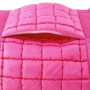 Mimi Quilted Puffer Weekender/Duffel Bag: Navy