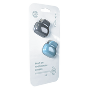 Haven Toothbrush Cover 2-Pack: Gray & Teal