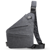 FlyHugz® Anti Theft Travel Crossbody Bag: Gray