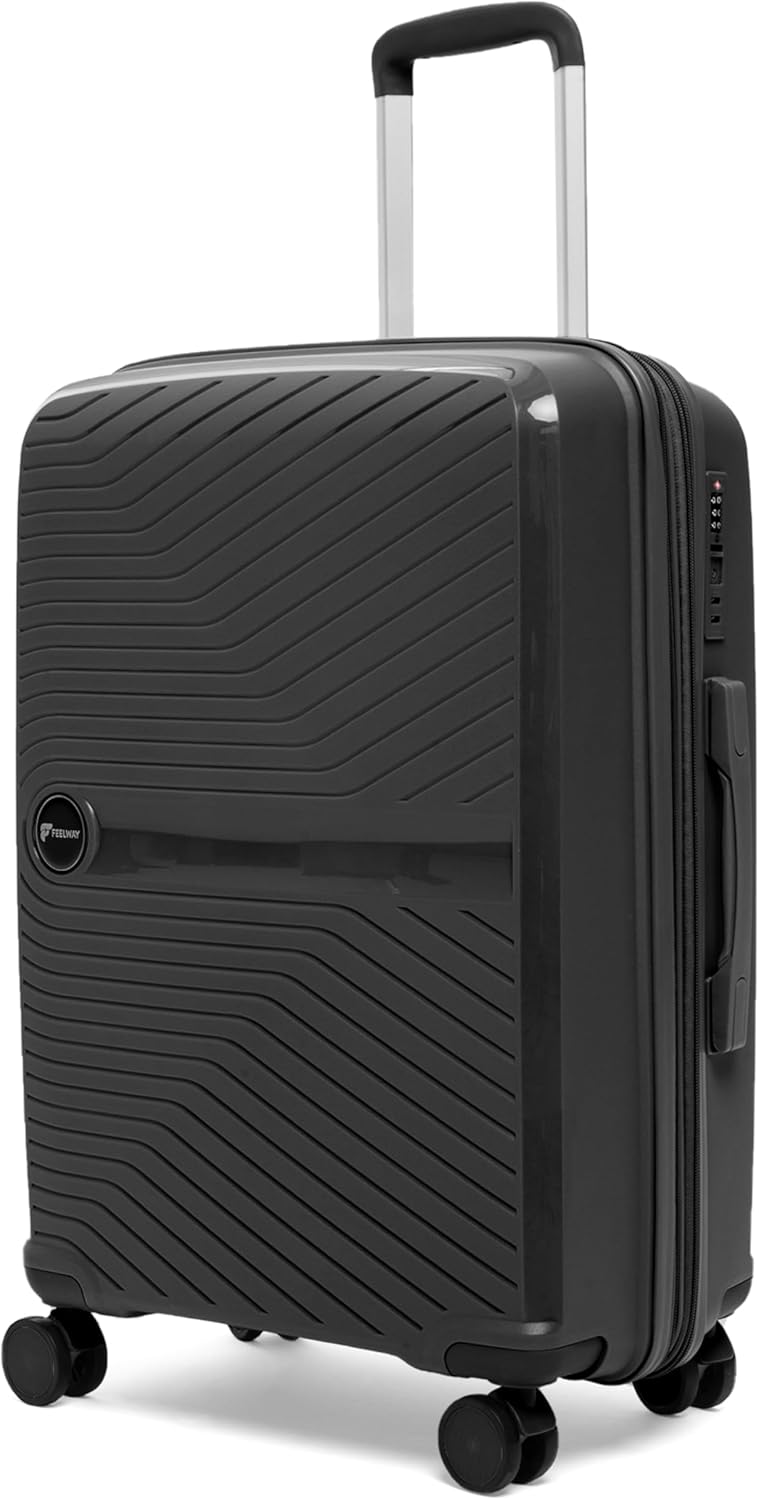 Feelway Luggage 20" Expandable Carry On - Black