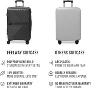 Feelway Luggage 20" Expandable Carry On - Black