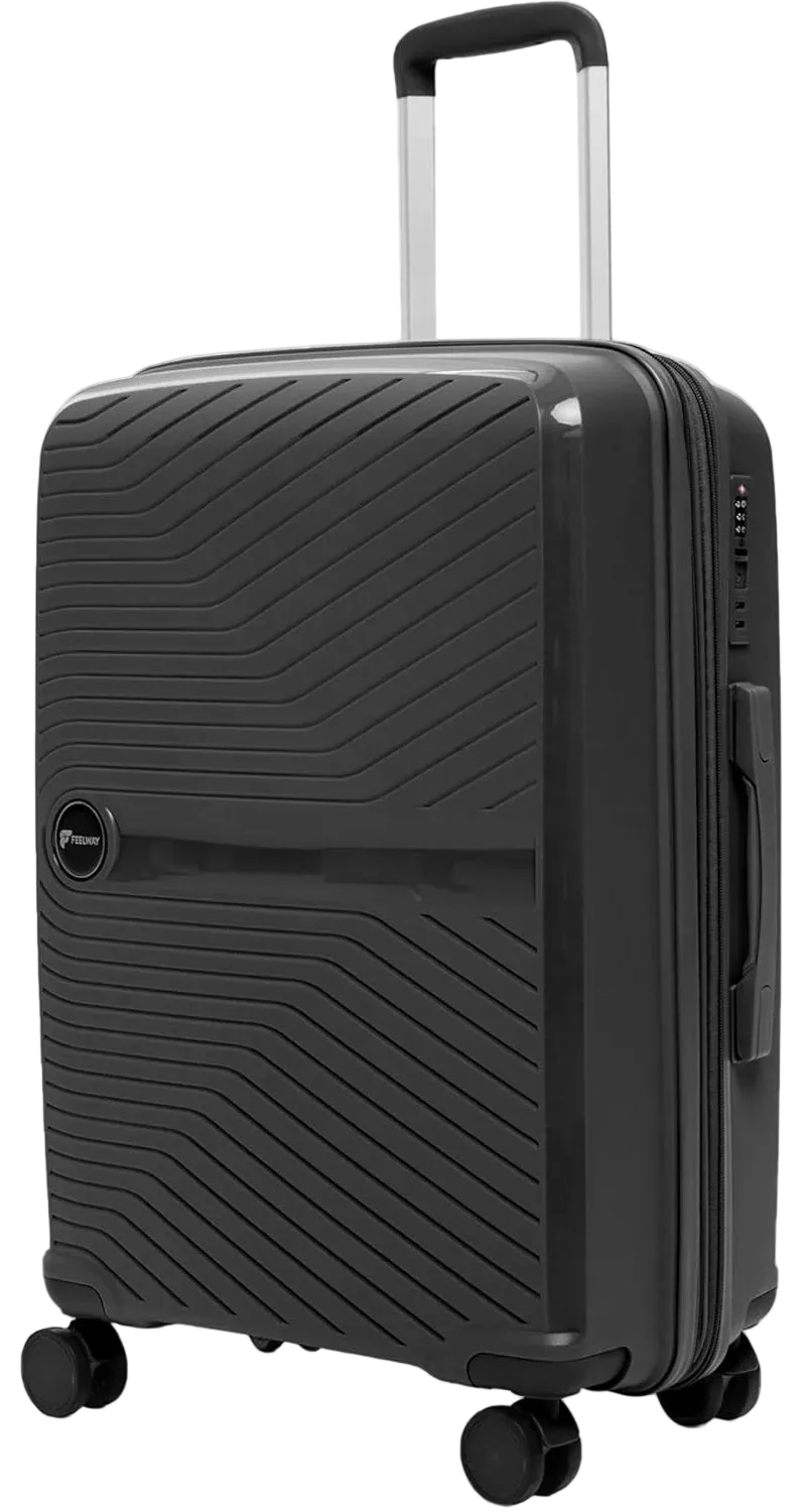Feelway Luggage 20" Expandable Carry On - Black