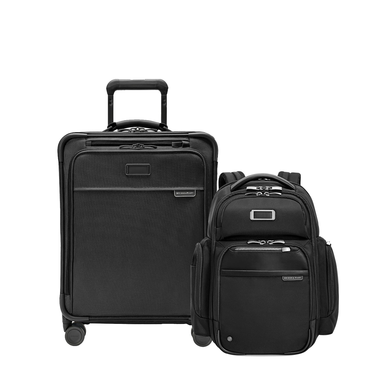 best backpack for travel and business Briggs & Riley Business Trip Set: Carry On + Large Backpack – Irv's Luggage