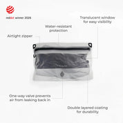 TILLIV Compak Medium with Zipper Guard -  Digital White