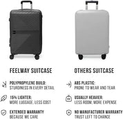 Feelway Luggage 24" Expandable Spinner - Black