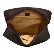 ILI New York Canvas Dopp Kit - Dark Brown