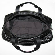 Lemonbella Puffer Weekender Duffle Travel Bag Black 