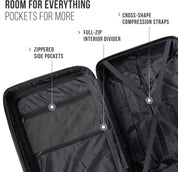 Feelway Luggage 28" Expandable Spinner  - Black