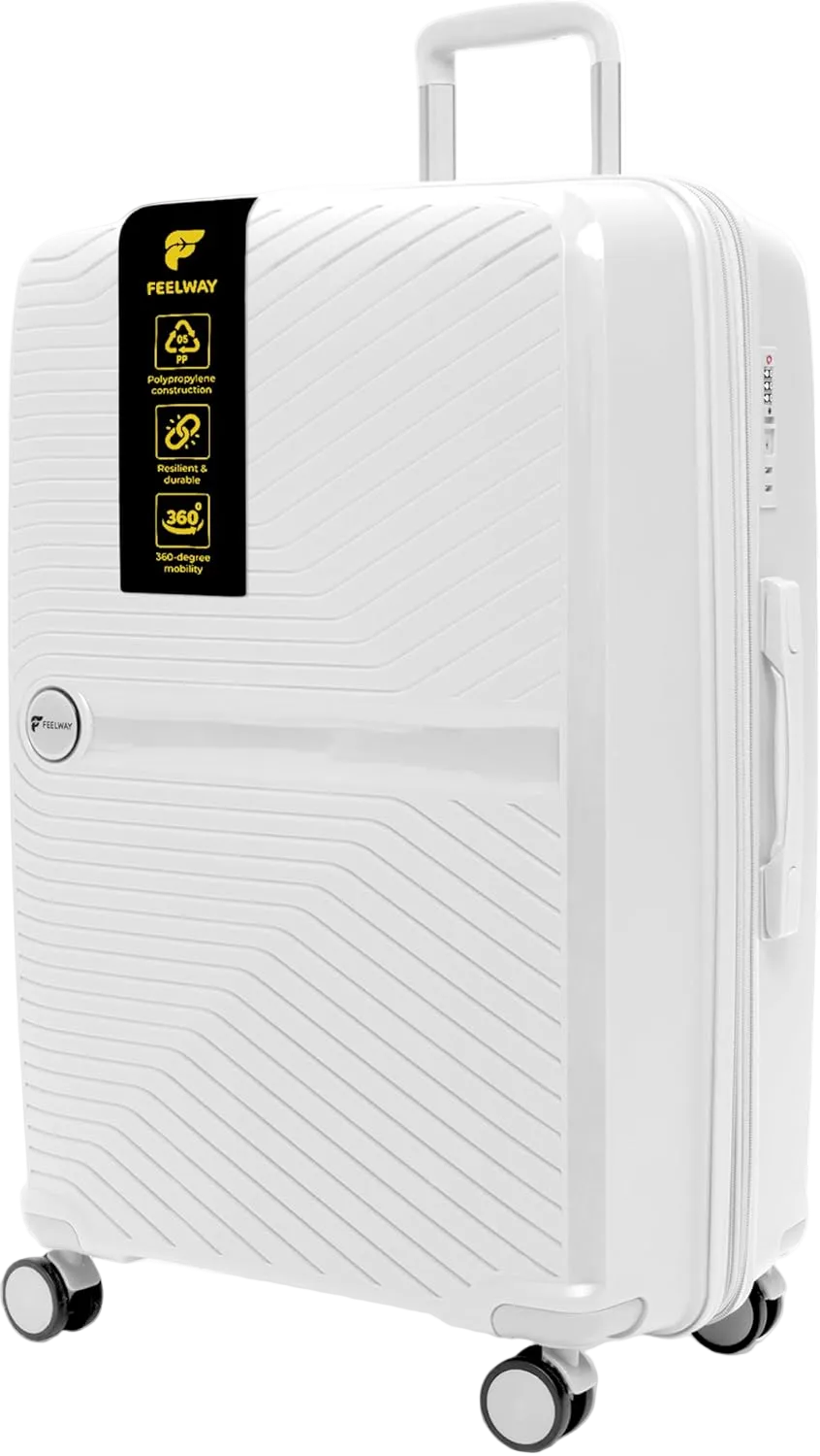 Feelway Luggage 28" Expandable Spinner  - White