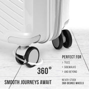 Feelway Luggage 28" Expandable Spinner  - White