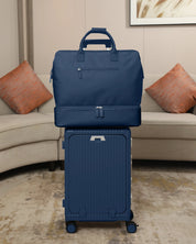 NOBL Travel Drop Bottom Weekender Bag - Midnight Blue