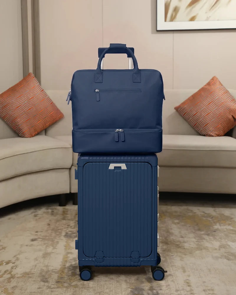 NOBL Travel Drop Bottom Cabin Weekender Bag - Midnight Navy