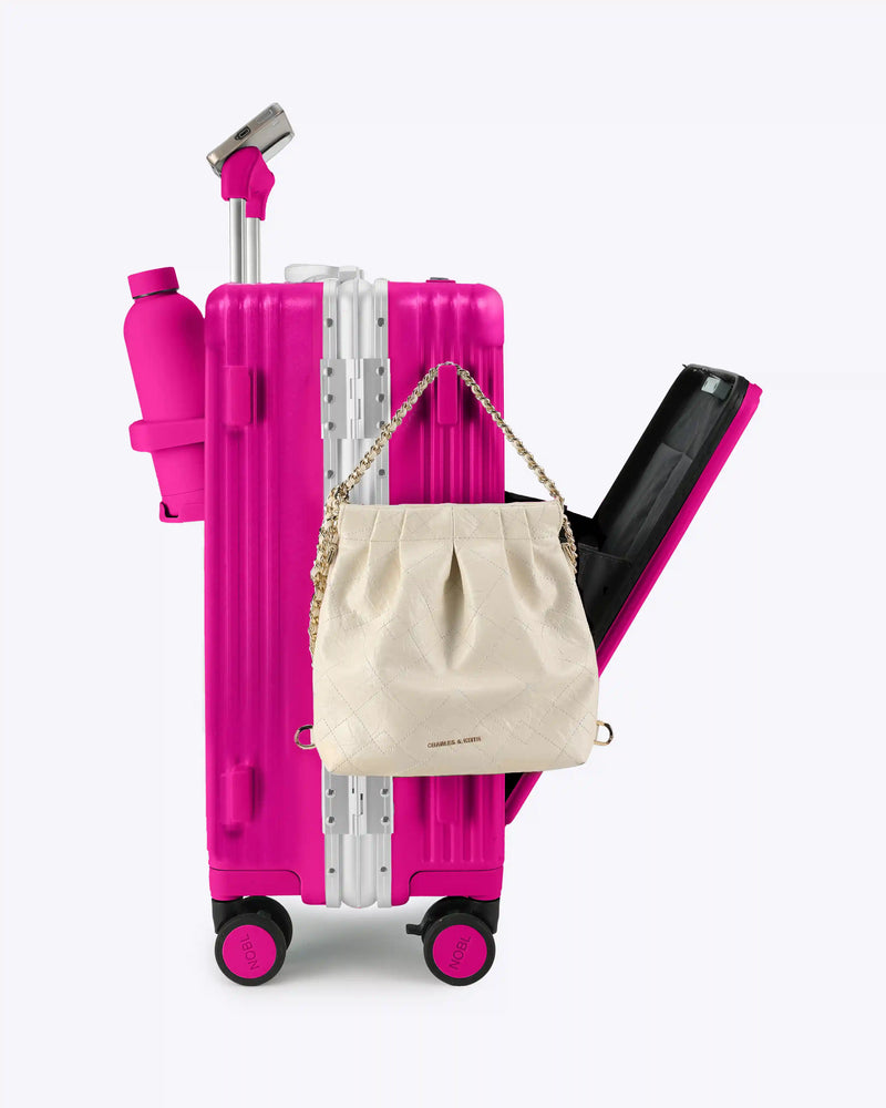 NOBL Travel Stainless Steel Water Bottle - Hot Pink