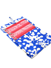 Clutch By Sara Gorman The Original Pillfold™ Weekly Pill Organizer: Oxford Cobalt Blue & Cream