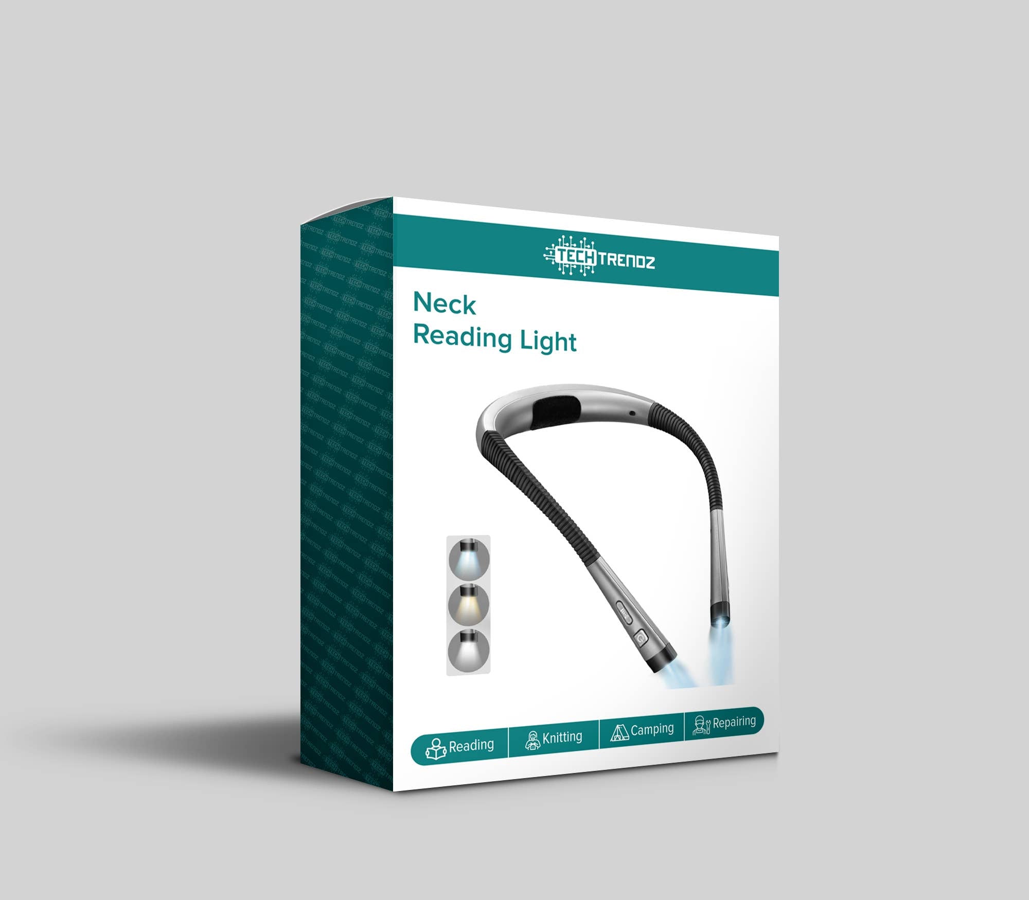 Tech Trendz Neck Reading Light - Gray