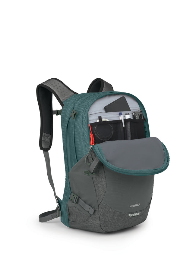 compare osprey nebula backpack and high sierra xbt tsa backpack Osprey Nebula Laptop Backpack- Cascade Blue Coal Grey Heather – Irv's Luggage