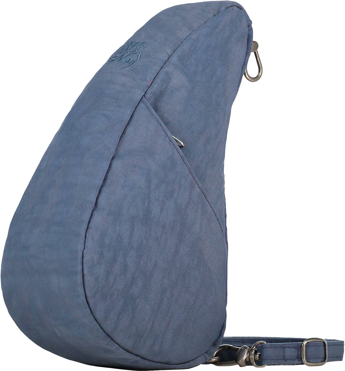 AmeriBag 10" Distressed Nylon Baglett: Vintage Indigo
