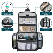 Pavilia Classic Hanging Toiletry Bag: Black
