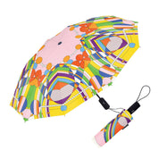RainCaper Frank Lloyd Wright March Balloons Travel Umbrella – Compact, One-Touch Open & Close