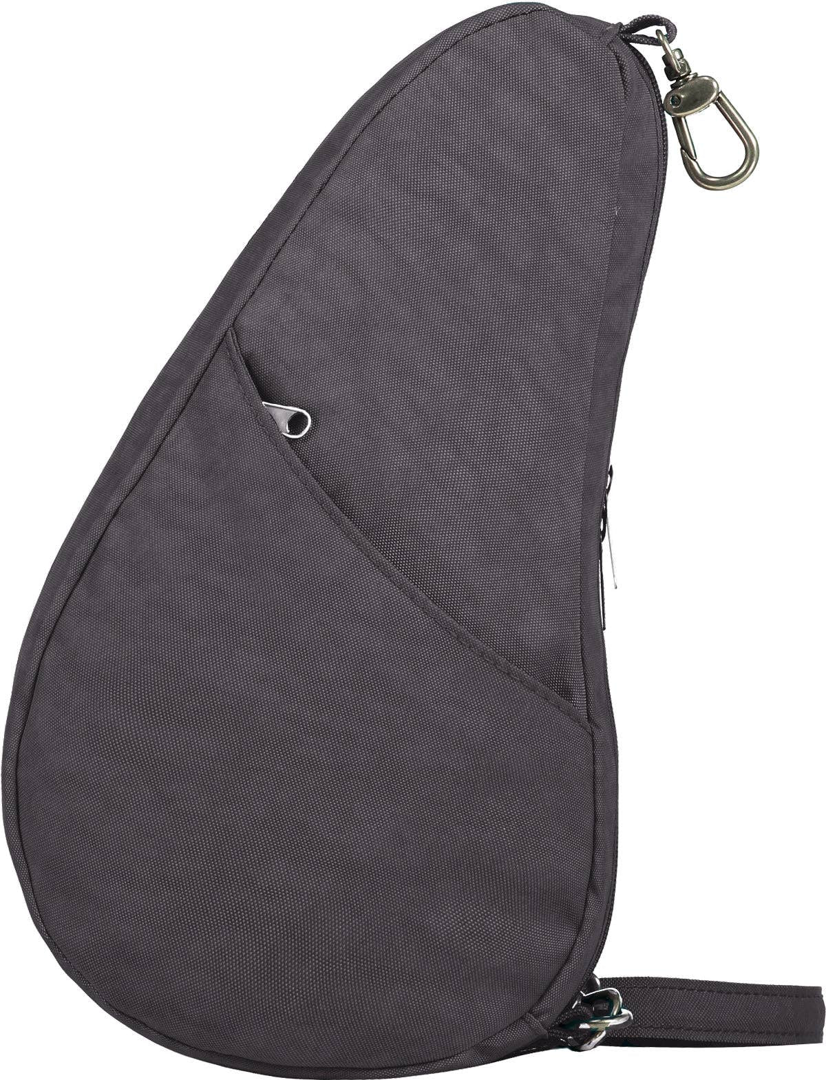 AmeriBag 10" Distressed Nylon Baglett: Graphite