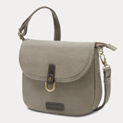 Travelon Anti-Theft Courier Saddle Crossbody - Stone Grey