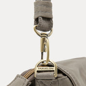 Travelon Anti-Theft Courier Saddle Crossbody - Stone Grey