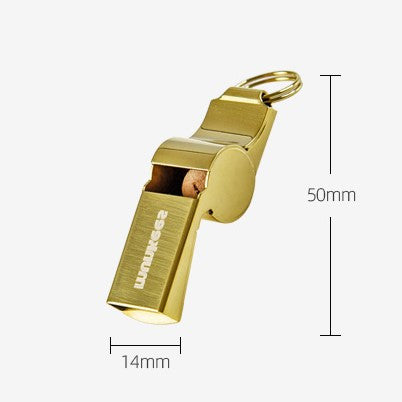 Ace Camp Stainless Steel Whistle - Gold
