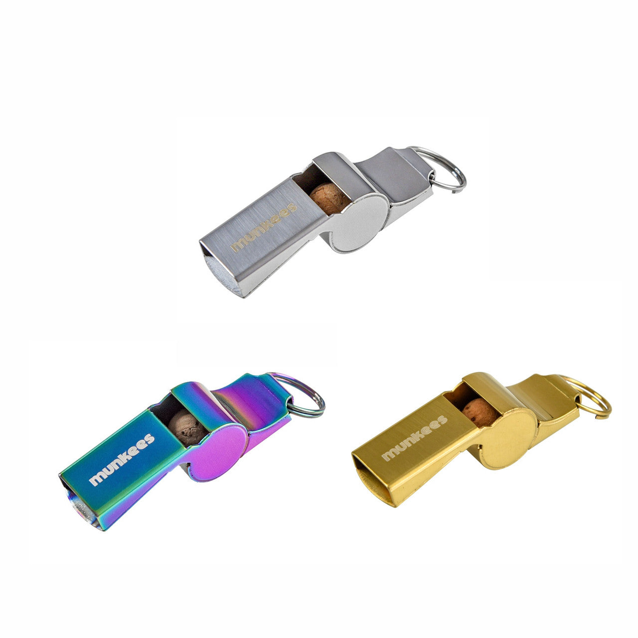 Ace Camp Stainless Steel Whistle - Silver