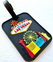 Mary Ellis Las Vegas Skyline 3-D Luggage Tag