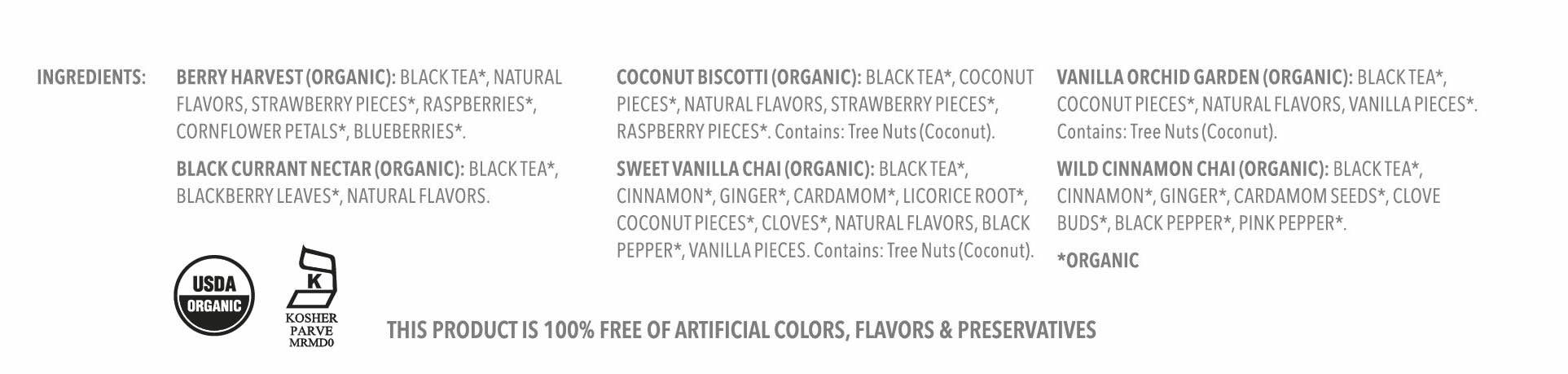 Teabloom Black Forest Gift Box - Set of 12 Pyramid Sachets