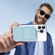 PhunkeeTree Magnetic Wireless Charging Power Bank with Stand: Blue