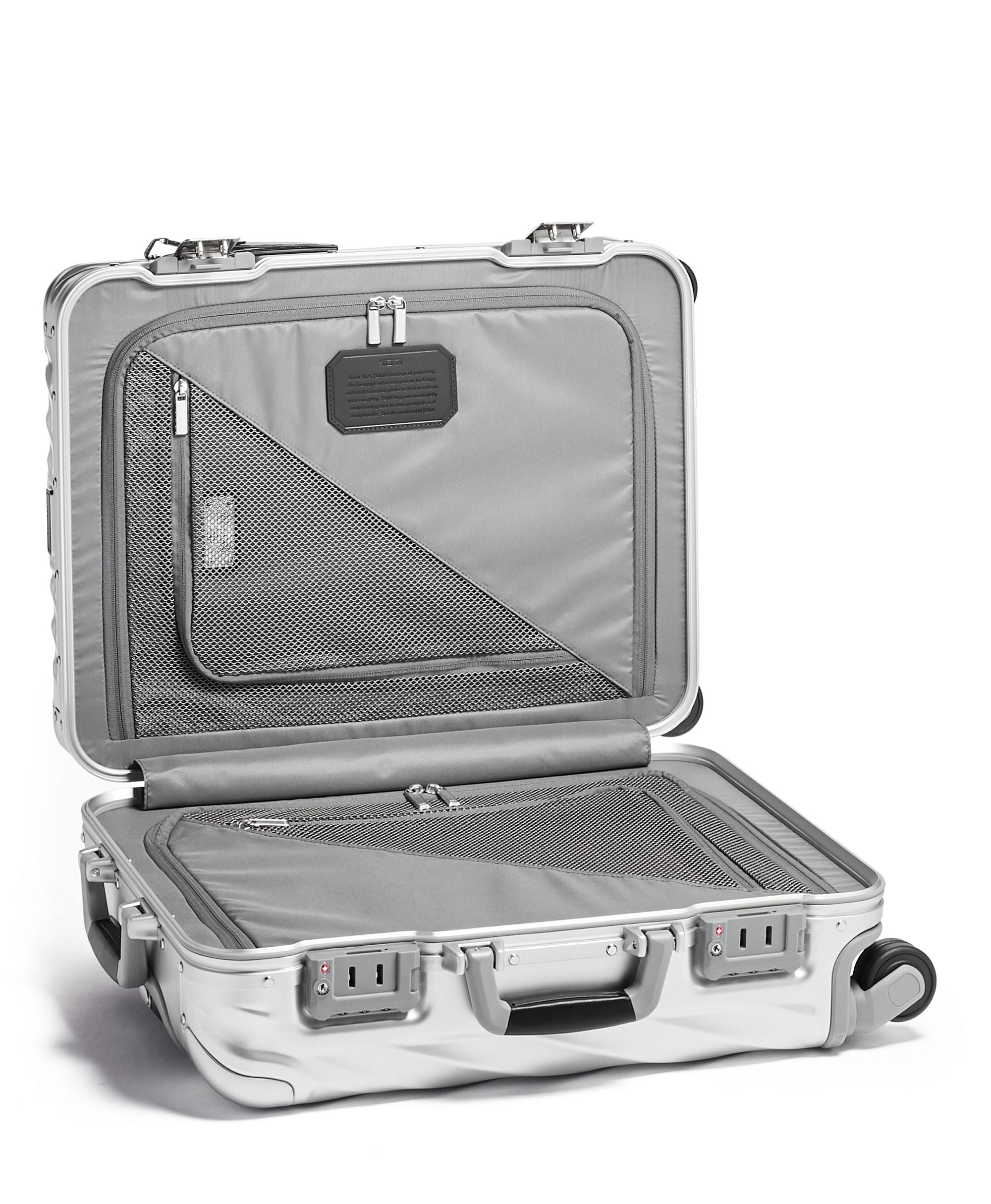 TUMI 19 Degree Aluminum Continental Expandable Spinner - Carry On Silver