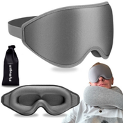 FlyHugz® Premium Sleep Mask - Gray