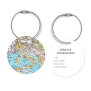 Daisy Mae Italy Map Luggage Tag Cruise Tag Airport Tag Bag Tag