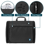 Pavilia Classic Hanging Toiletry Bag: Black