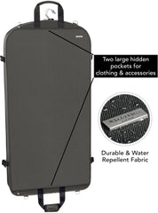 Wally Bags 42" Premium Travel Garment Bag w/Pockets - Grey