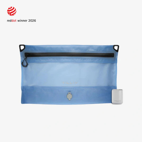 TILLIV Compak Large with Zipper Guard -  Steel Blue