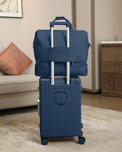 NOBL Travel Drop Bottom Weekender Bag - Midnight Blue