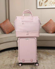NOBL Travel Drop Bottom Weekender Bag - Blush
